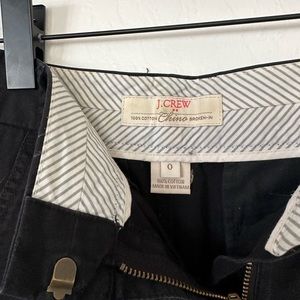 Jcrew chino shorts black 4” size 0